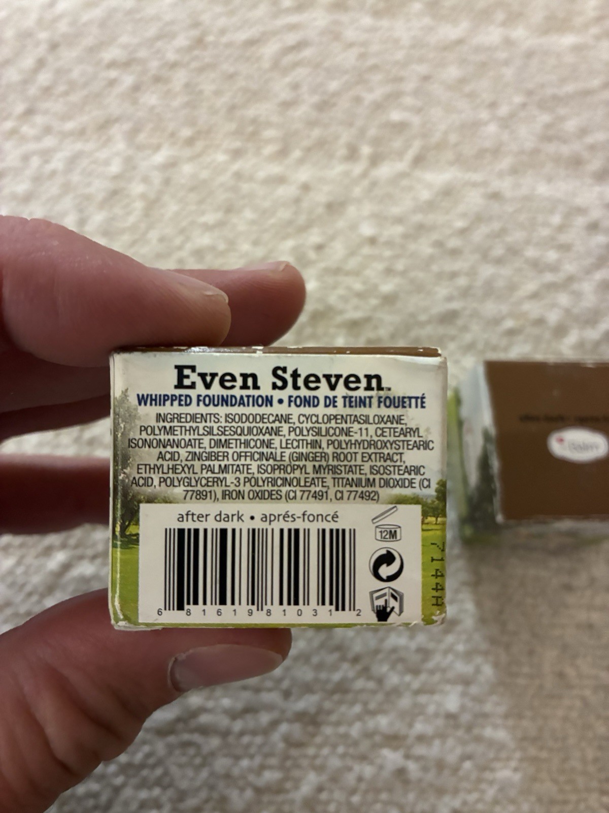 2 PACK Even Steven Whipped Foundation By The Balm Shade After Dark 0.45oz NEW