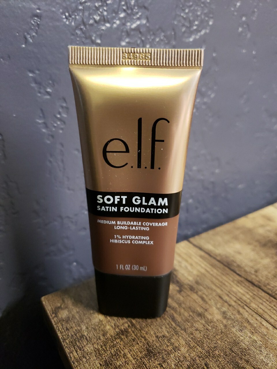 Elf Soft Glam Satin Foundation 60 Rich Cool Medium Buildable Coverage 1 fl.oz.