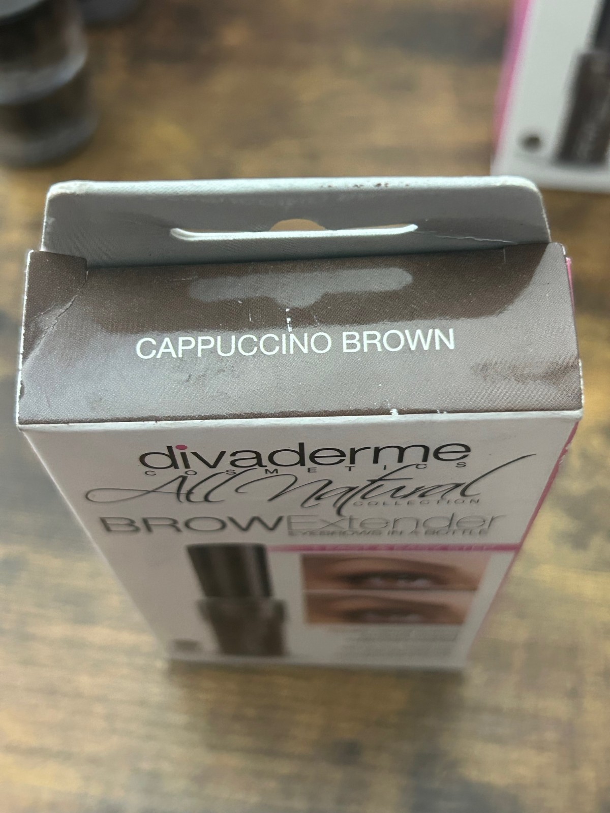 Divaderme Cosmetics BrowExtender Eyebrows in a Bottle Cappuccino Brown Rare HTF