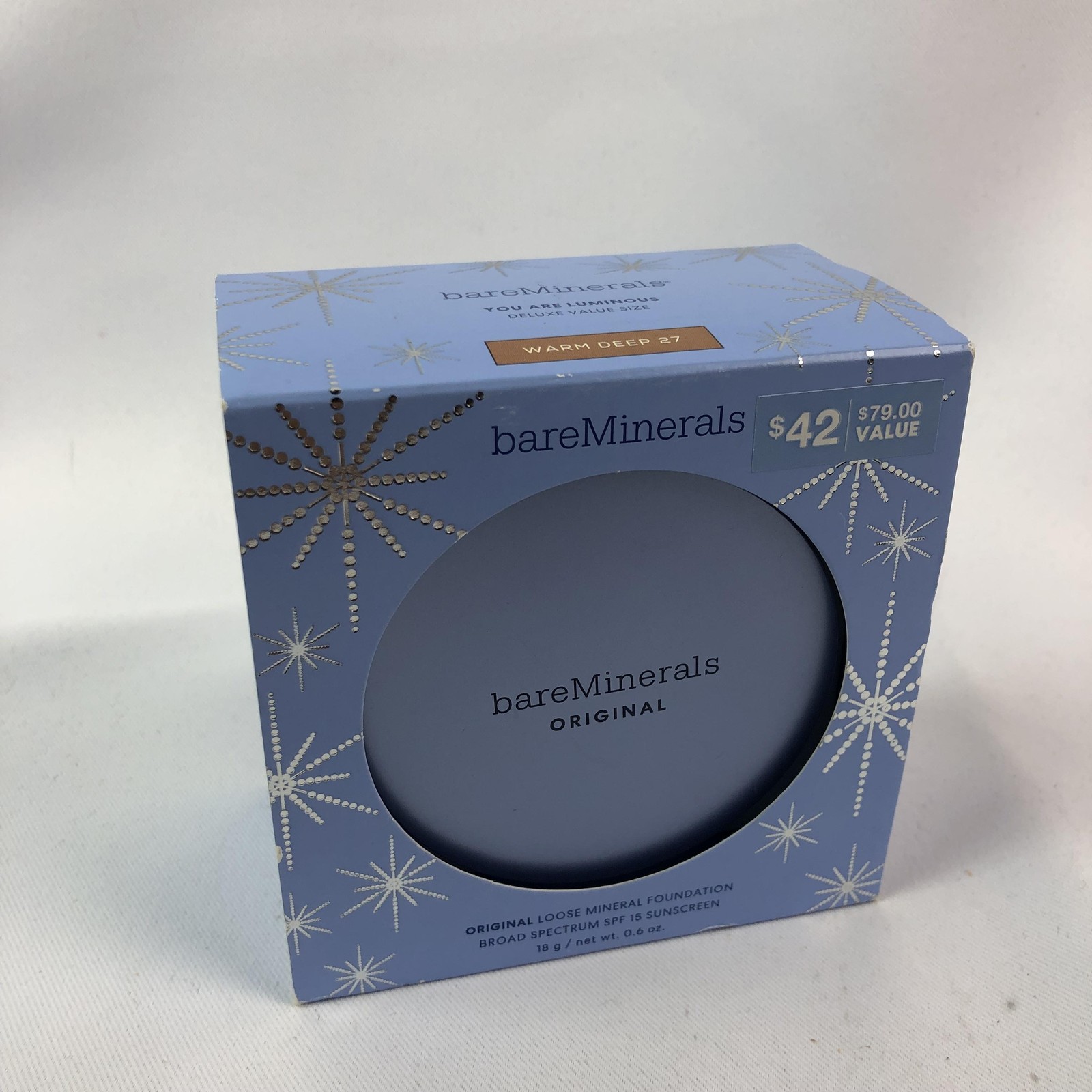 BareMinerals Original Loose Mineral Foundation Warm Deep 27 JUMBO 18g SPF Powder