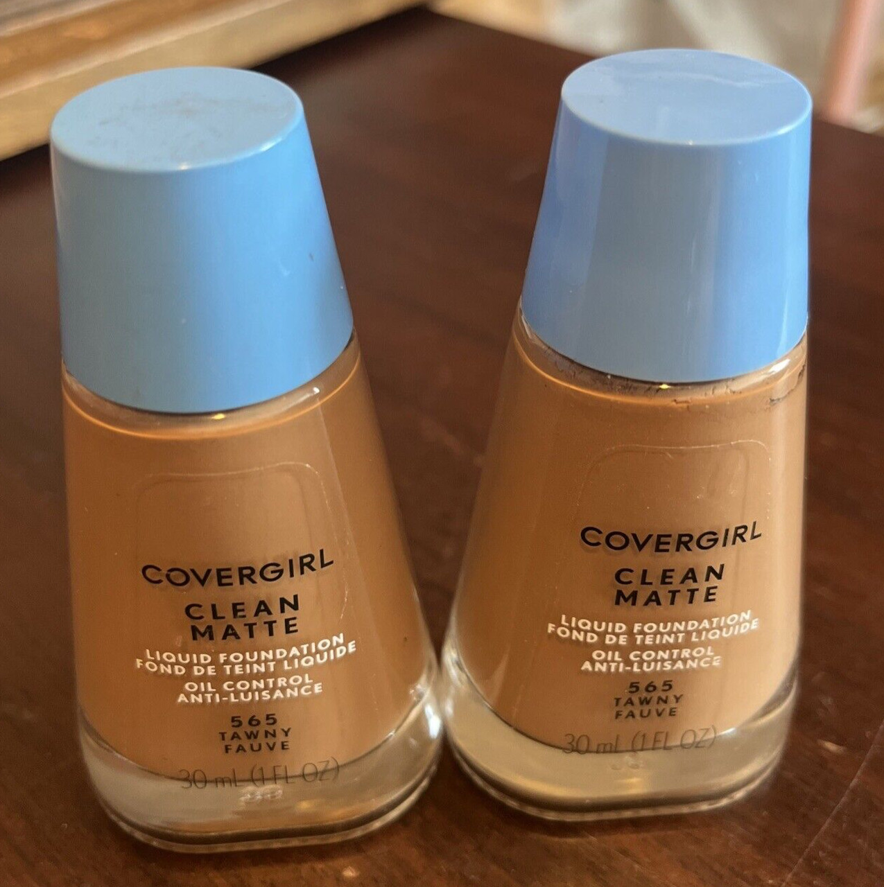 2-CoverGirl Clean Oil Control Liquid Foundation #565 Tawny 1 Fl Oz Matte