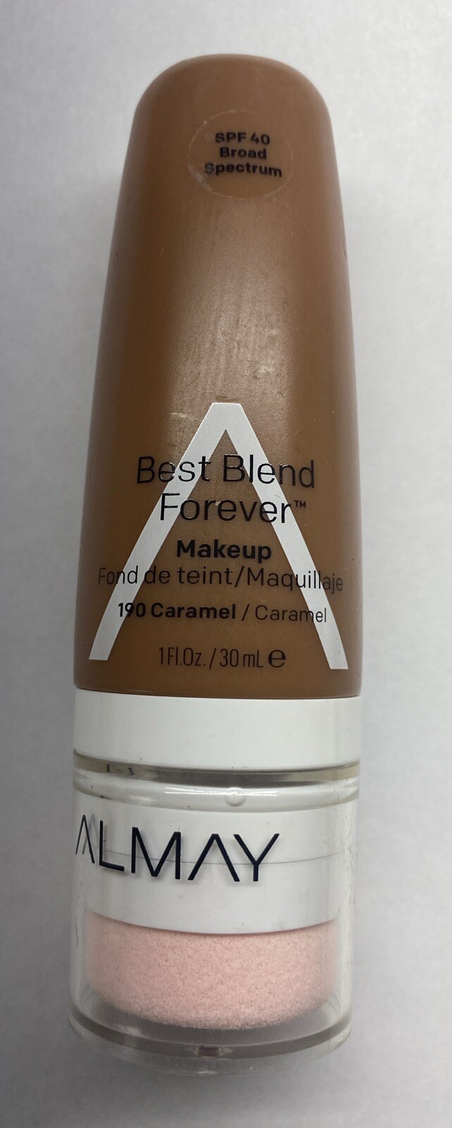 Almay Best Blend Forever Makeup, SPF40, 190 Caramel 1 fl oz Sealed Tube
