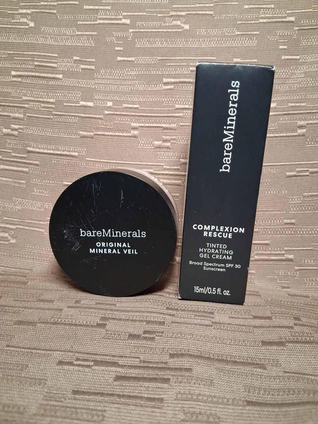 Bareminerals LOT/2 Complexion Rescue Tinted Cream 7.5 DUNE ~Mineral Veil #16