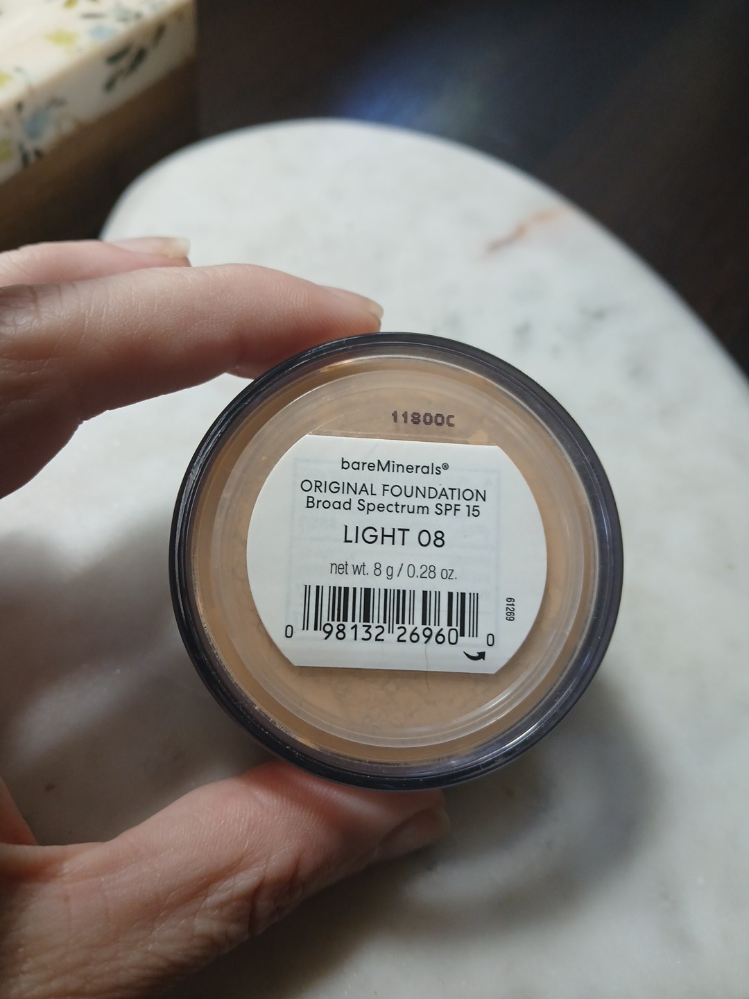 Bare Minerals Original Loose Mineral Powder Foundation SPF 15 Light 08, 0.28 Oz