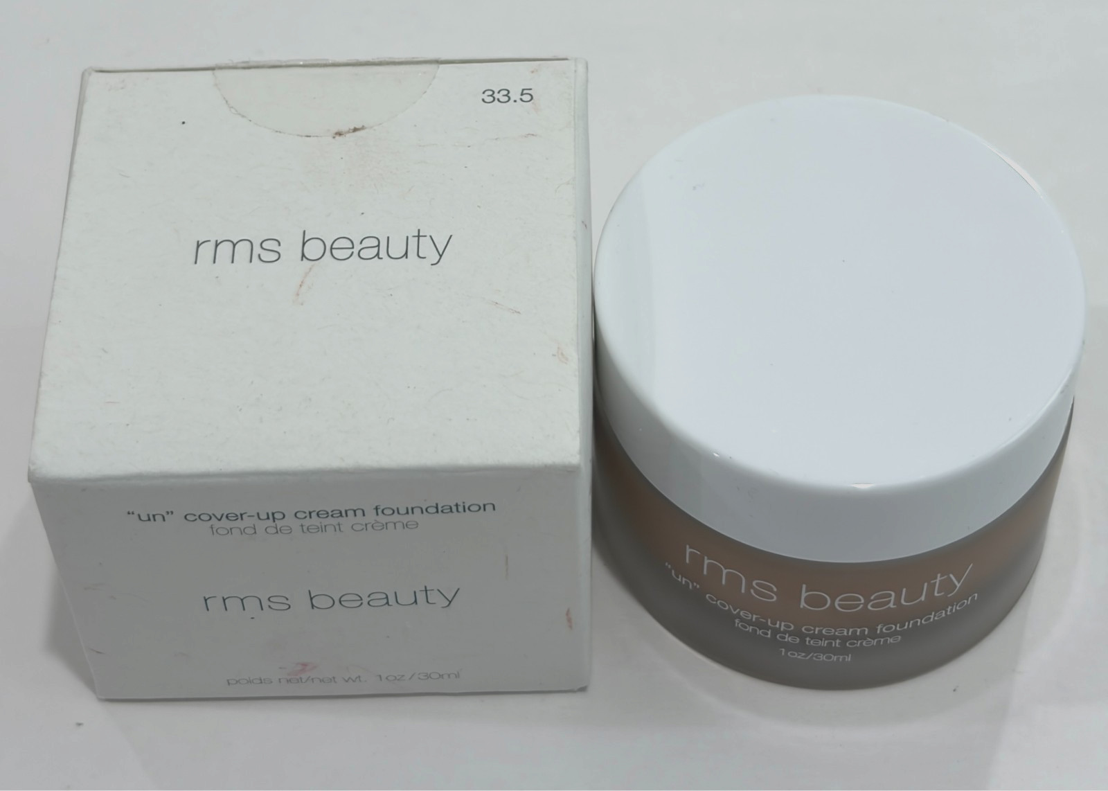 RMS Beauty “Un” Cover-Up Cream Foundation # 33.5 – 1 fl oz New Box As Photos