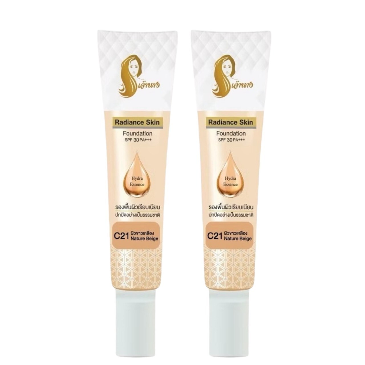 Chaonang Radiance Skin Foundation SPF30 PA+++ C21 for yellow-toned fair skin,15g