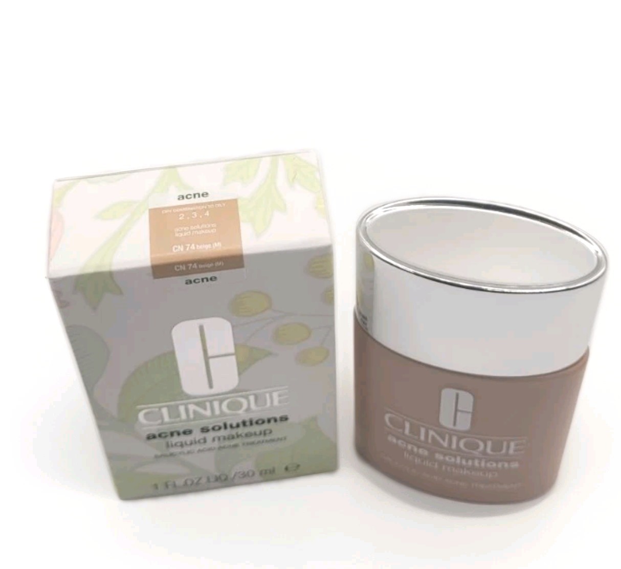 CLINIQUE Acne Solutions Liquid Foundation – CN 74 Beige ( M ) 1oz/30ml