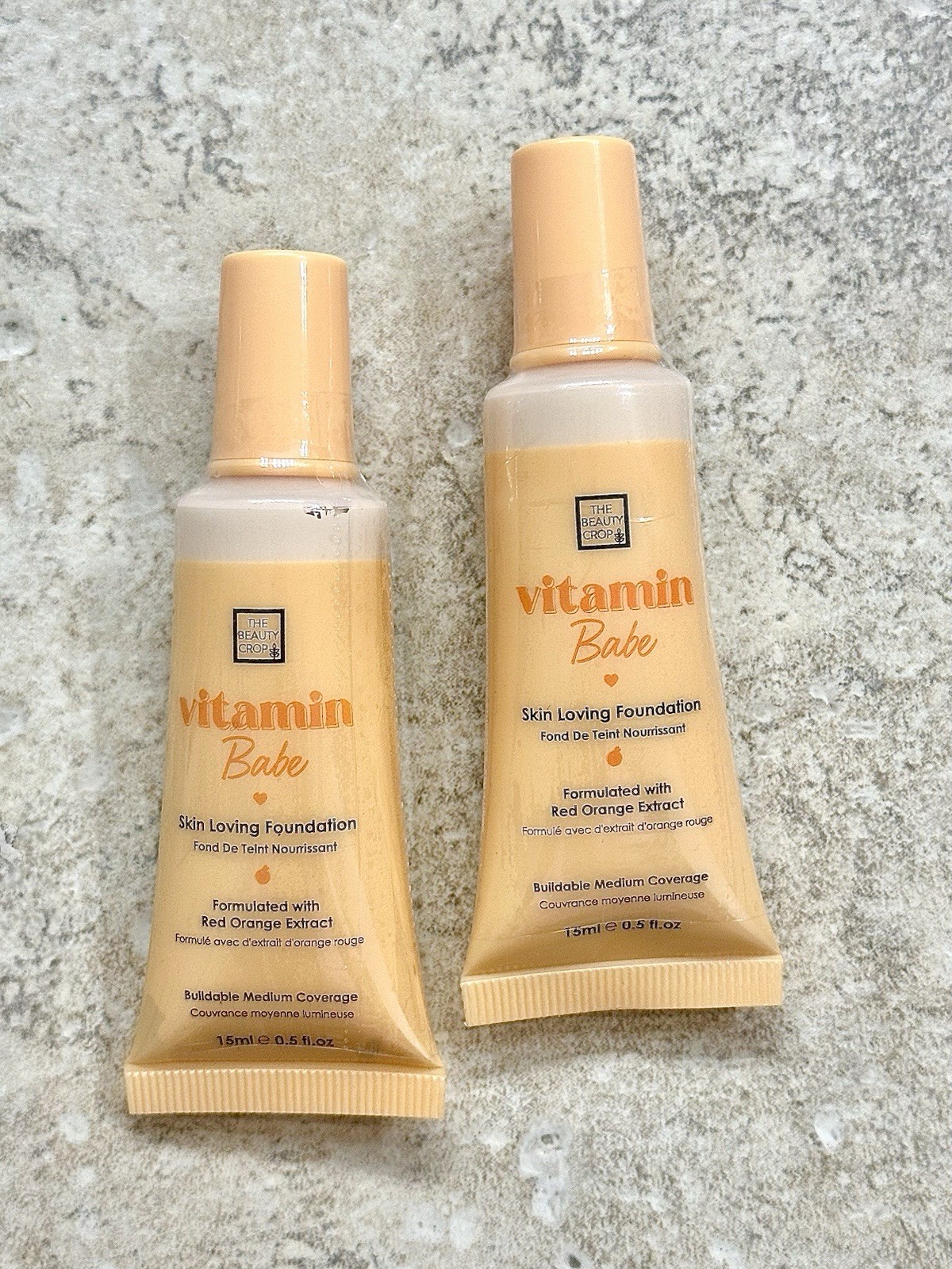 2x The Beauty Crop Vitamin Babe Skin Loving Foundation, Shade 5N (NEW/SEALED)