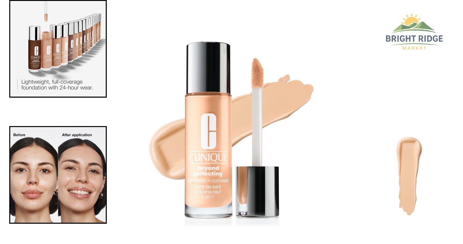 Lightweight Foundation and Concealer for Natural Matte Finish and Hydration