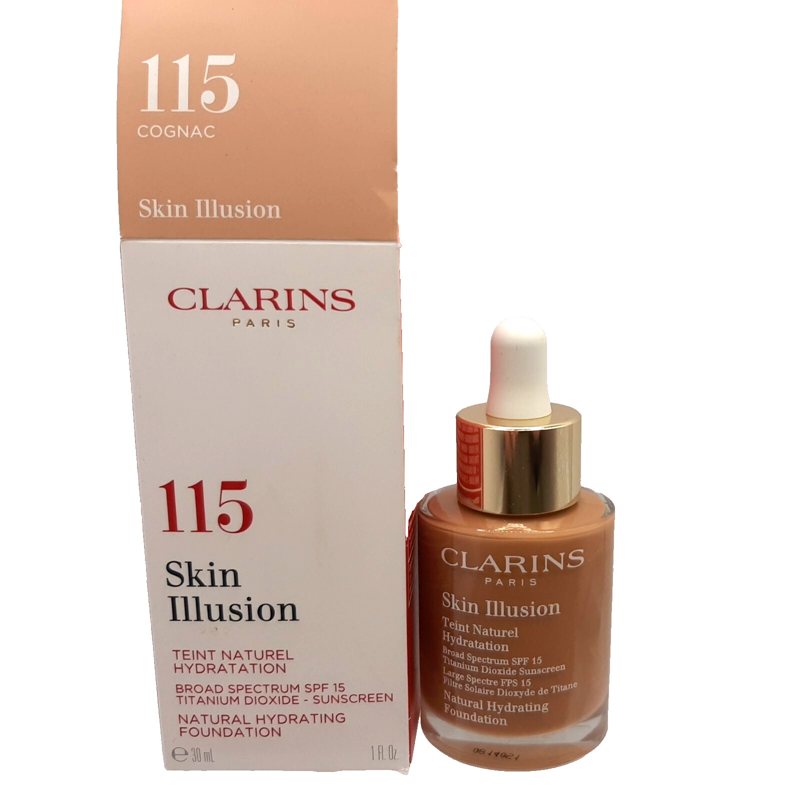 Clarins Skin Illusion Natural Hydrating Foundation 115 COGNAC