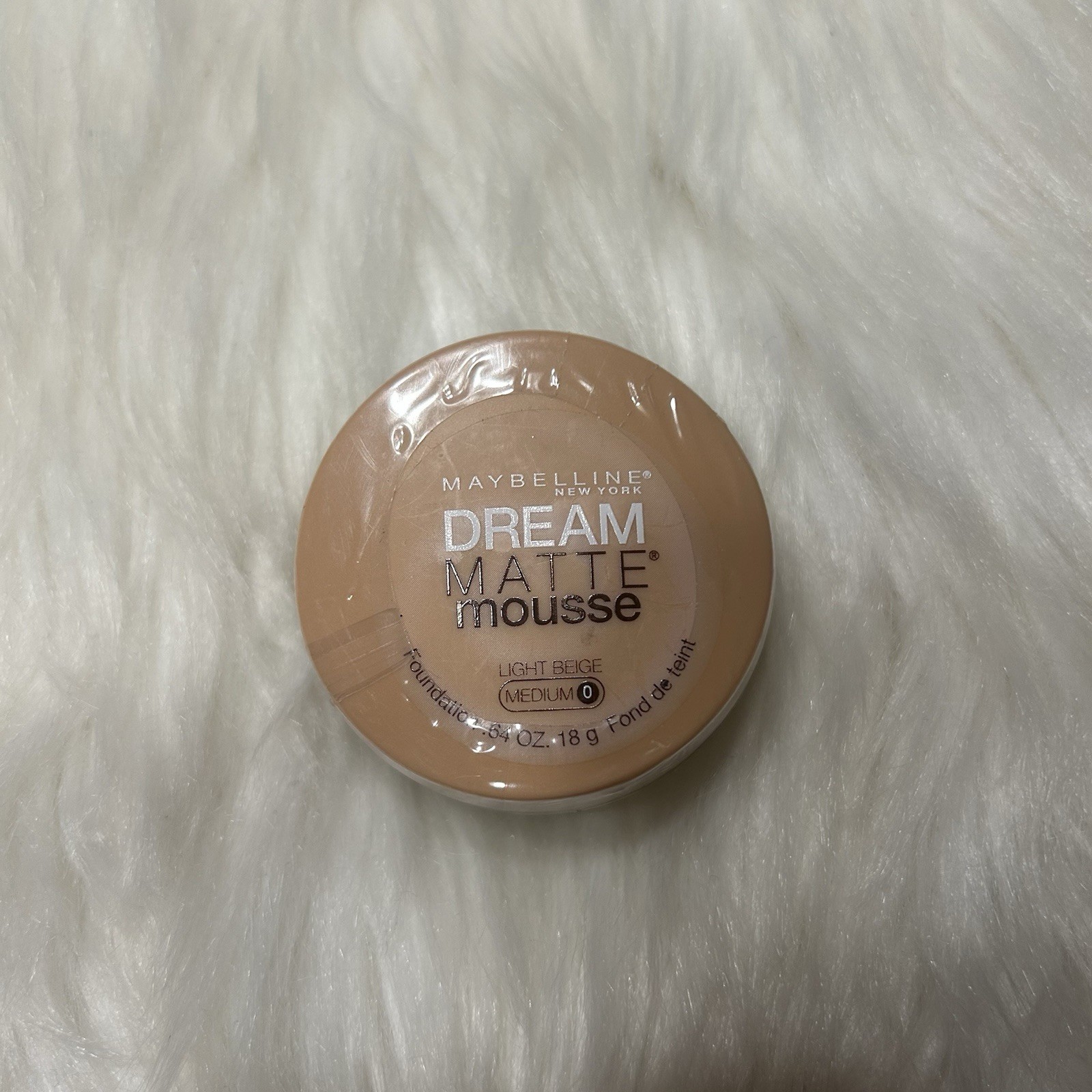 Maybelline Dream Matte Mousse Light Beige Medium 0 Foundation .64oz