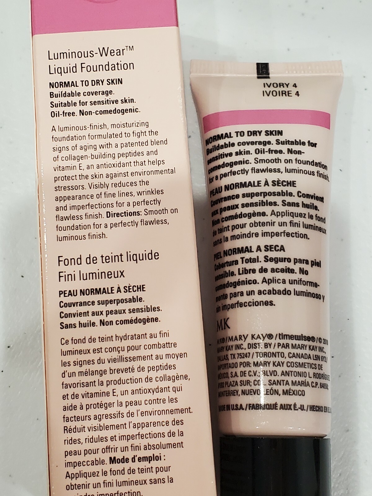 Rare NEW Mary Kay TimeWise Ivory 4 Liquid Foundation 1 Fl oz
