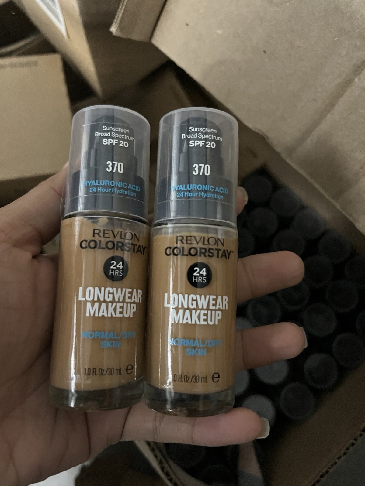 Pack of 10 , Revlon ColorStay Makeup Normal/Dry Skin SPF 20 , 370