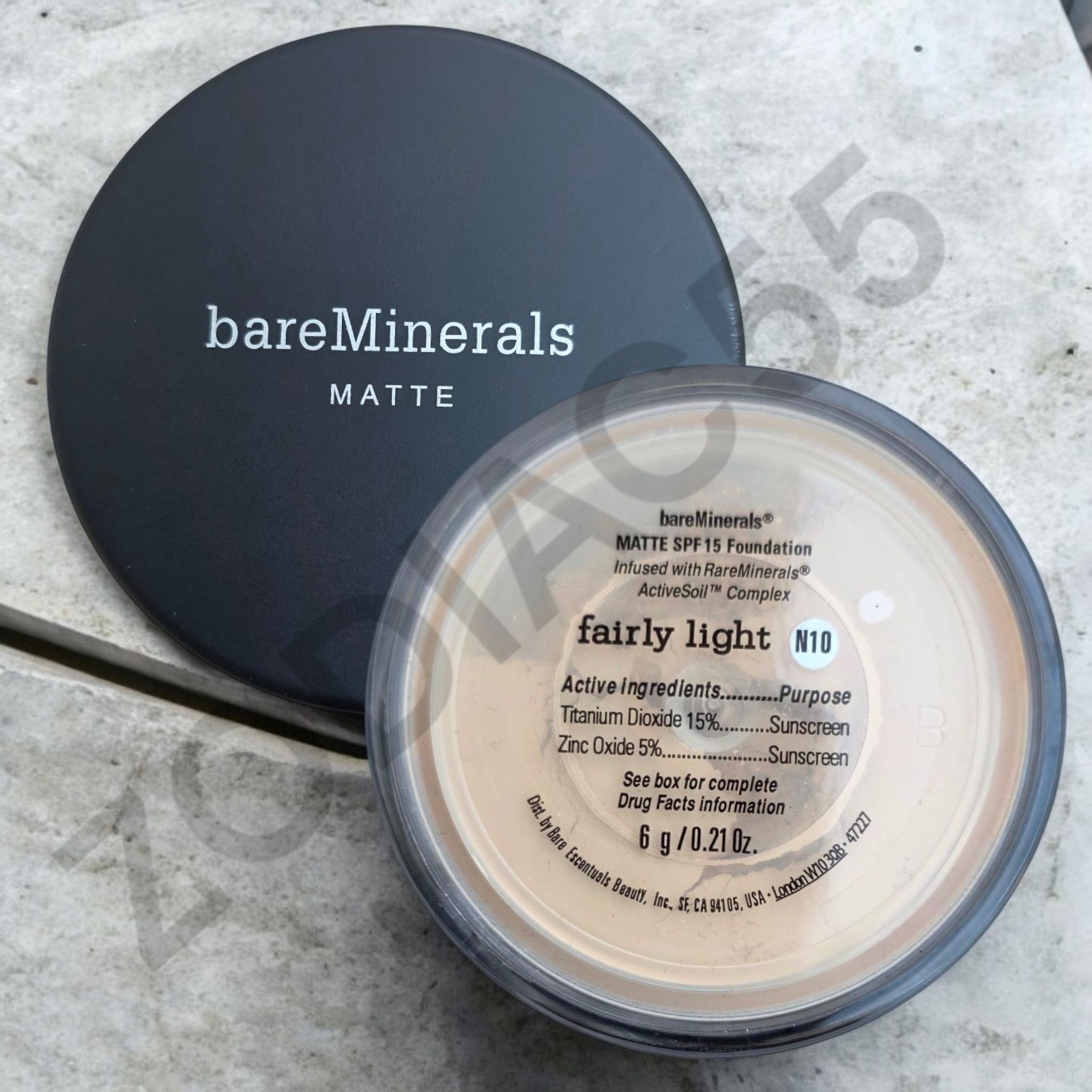 2 x bareMinerals MATTE Foundation Fairly Ligh N10 “ 6 g ~NEW~ SEALED