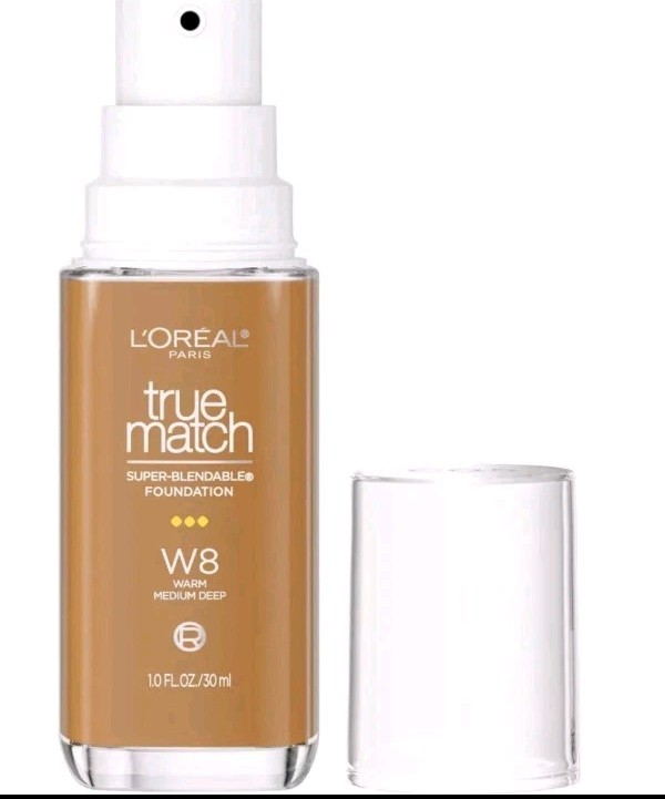 L’Oreal Paris True Match Super-Blendable Foundation W8 Warm Medium Deep, 1 fl oz