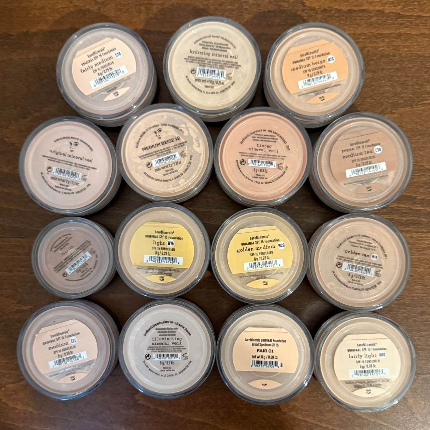 bareMinerals Original 17+ Shades Foundation & Mineral Veil Powder SPF 15 1.5g–9g