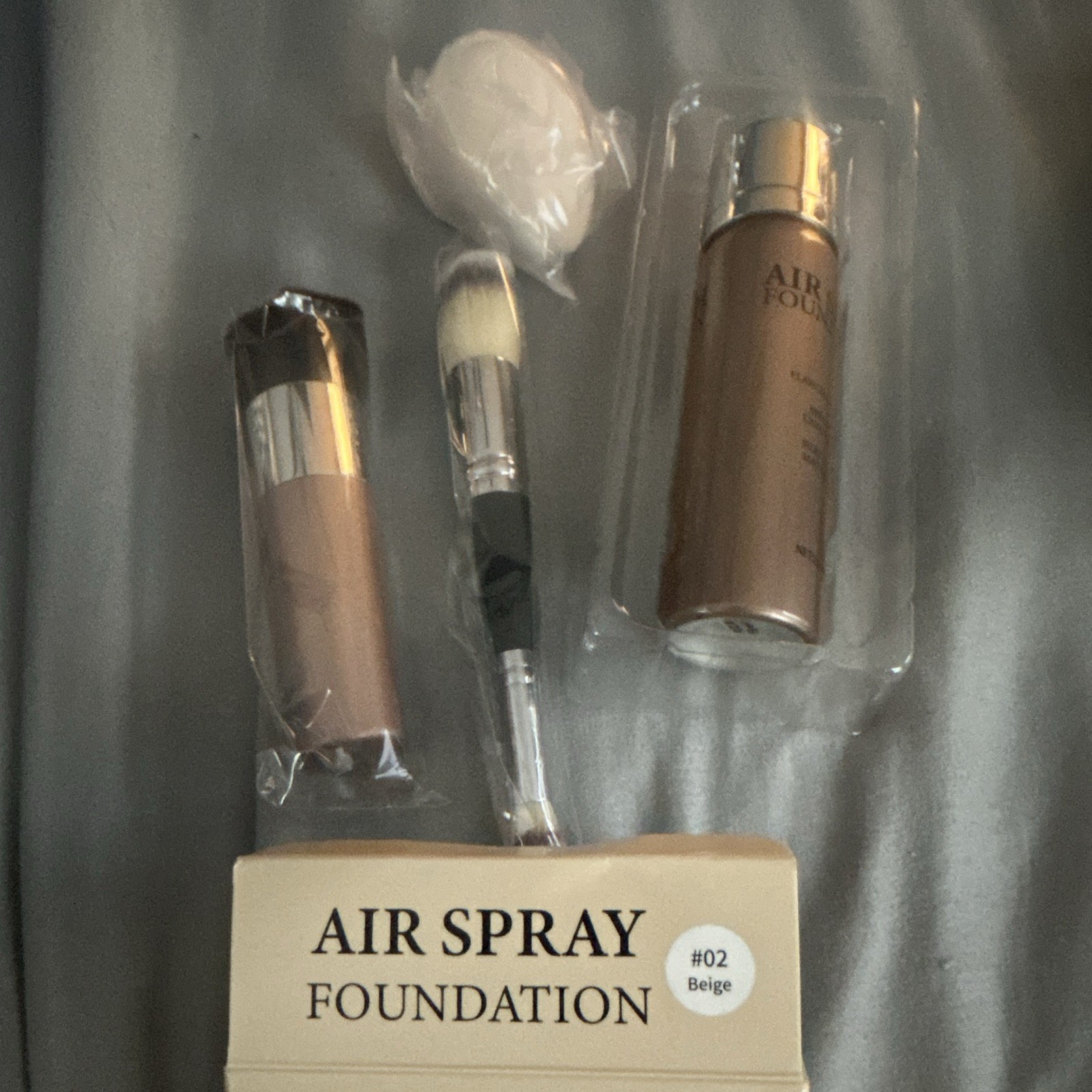 Airbrush Foundation Spray Full Coverage Matte Lightweight Beige #02 2.36 fl oz