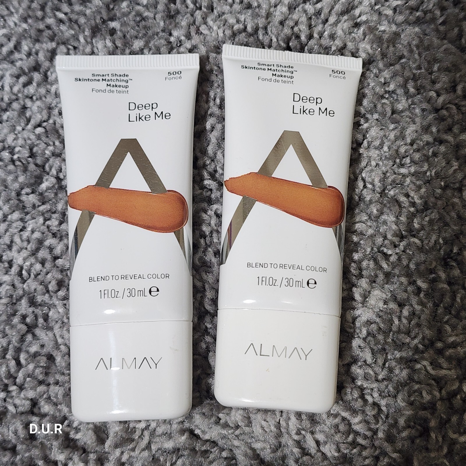 (2) Almay Deep Like Me Smart Shade Skintone Matching Foundation 500 Fonce