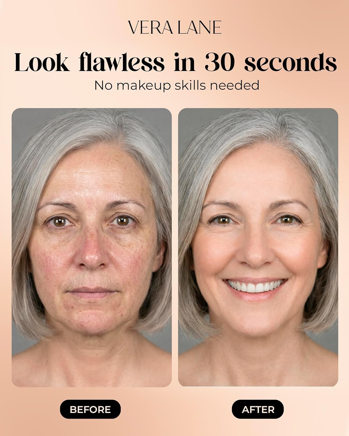 Self Adjusting Foundation for Mature Skin Color Changing Makeup Fair Color
