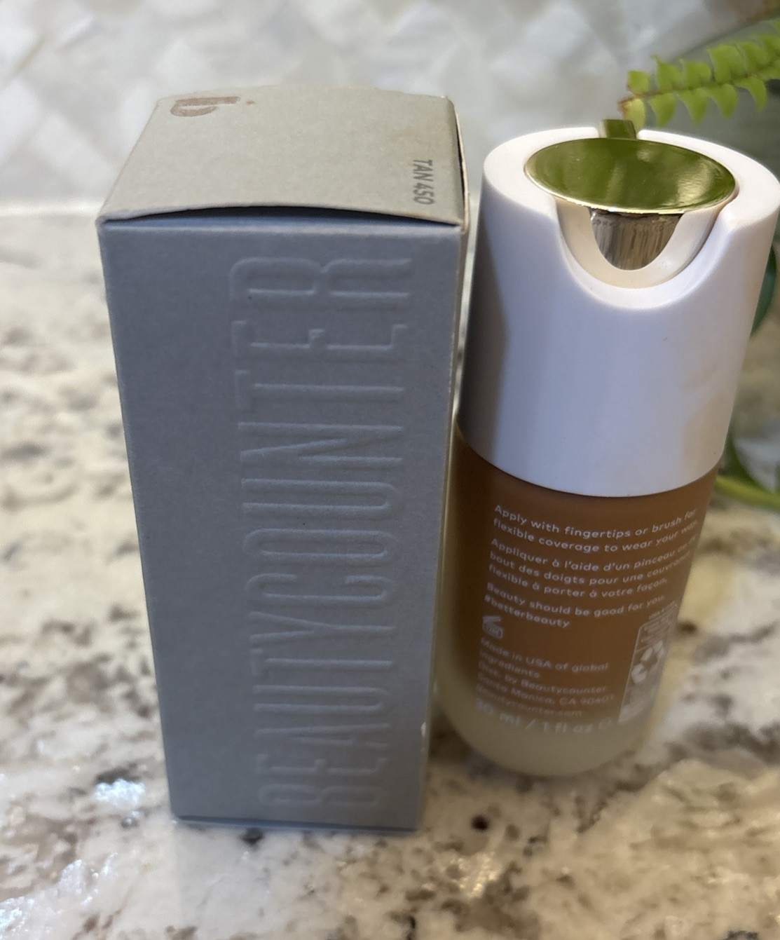 NEW BeautyCounter Beauty Counter Skin Twin Featherweight Foundation TAN 450