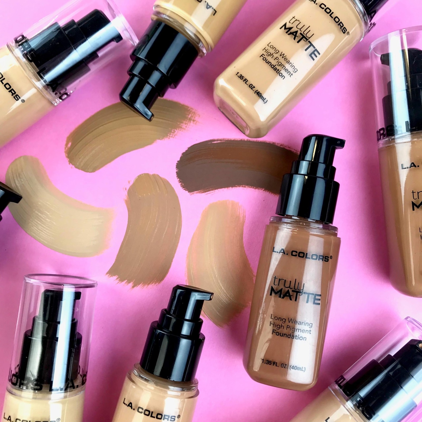 Warm Caramel Matte Foundation Concealer Long Wearing High Pigment 1.35 Fl Oz