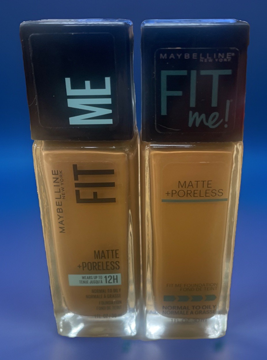 Maybelline Fit Me! Matte + Poreless Foundation 334 Warm Sun Lot Of 2