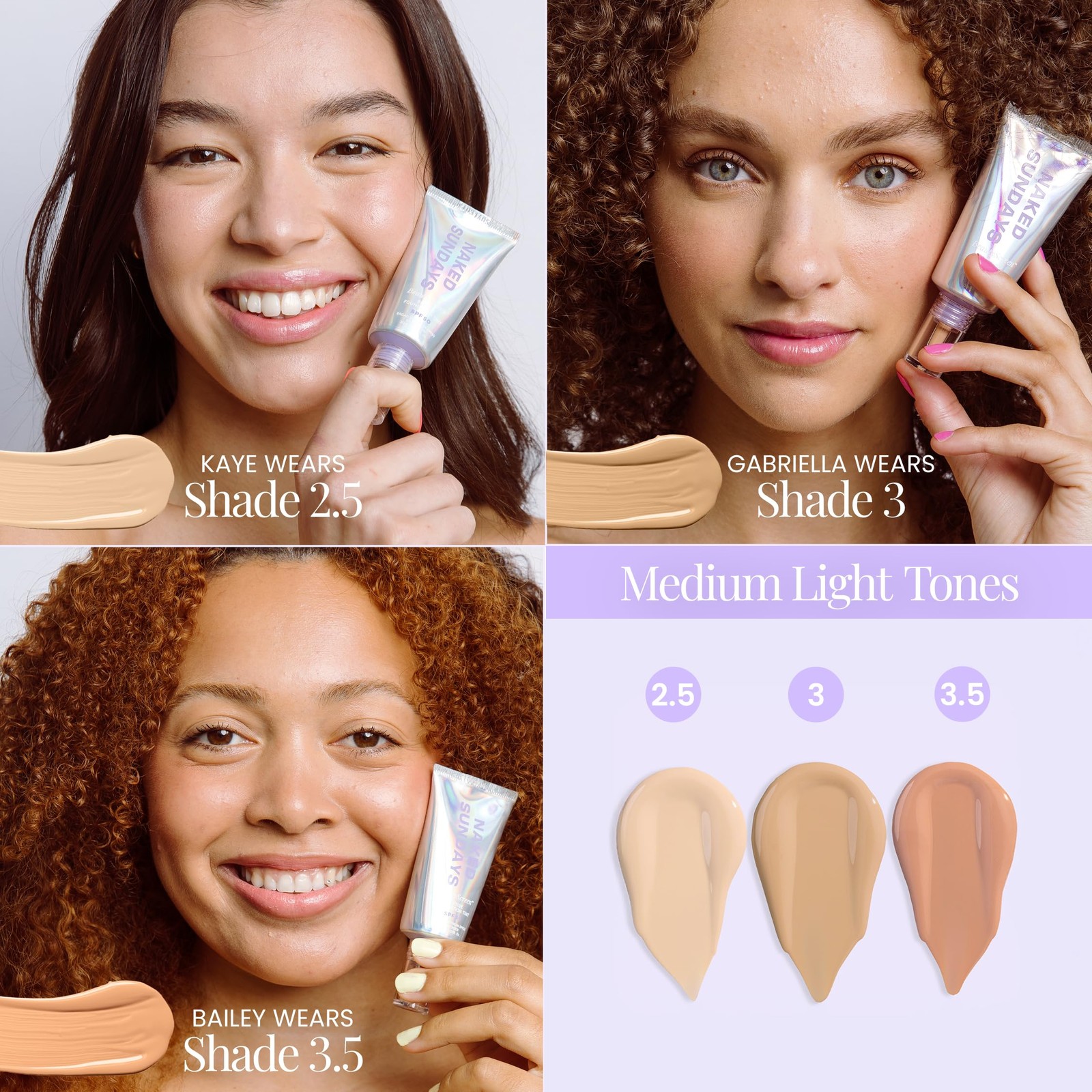 BeautyScreen Peptide Foundation Tint – SPF 50 Tinted Sunscreen & Skincare Mak…