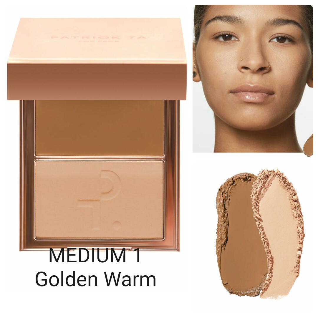 PATRICK TA Major Skin Creme Foundation and Finishing Powder Duo MEDIUM 1