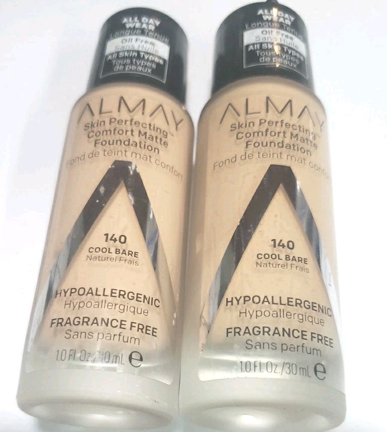 ALMay Skin Perfecting Comfortable Matte Foundation Hyper Allergenic…2 Pack