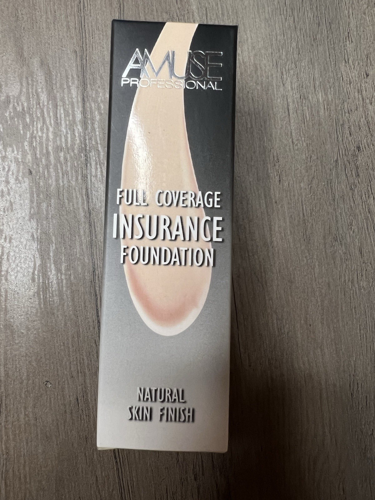 Amuse Full Coverage Insurance Foundation Natural Skin Finish New In Box