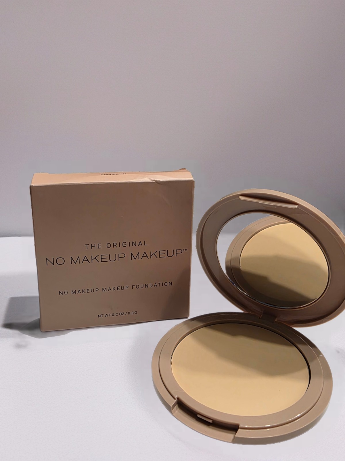 THE ORIGINAL NO MAKEUP MAKEUP FOUNDATION 8.3g PORCELAIN With Brush