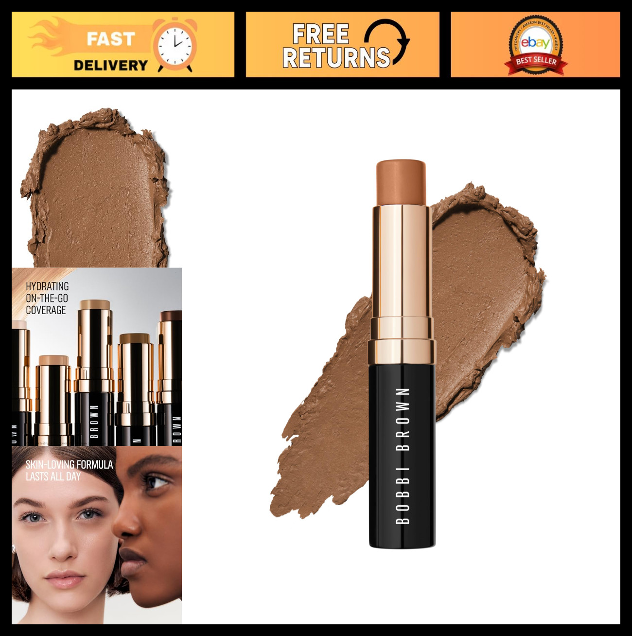 Creamy Skin Foundation Stick – Portable, Medium-to-Full Coverage for Even Skin T