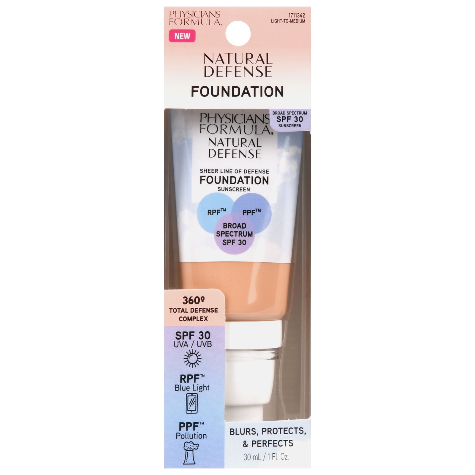 Physicians Formula Natural Defense Sheer Line of Defense Foundation SPF 30