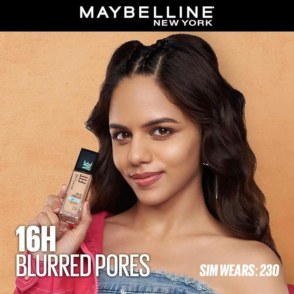 Maybelline New York Liquid Foundation For All Skin Type Poreless,115 Ivory, 30ml