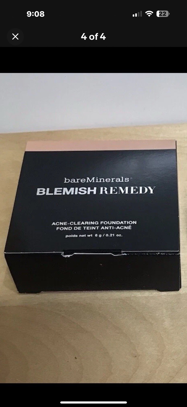 bareMinerals NIB BLEMISH REMEDY Foundation -Medium 04, Nude 07