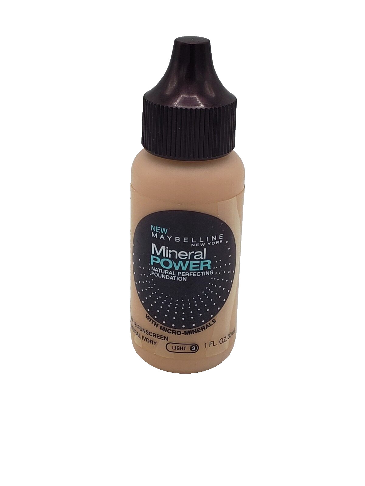 NEW Maybelline Mineral Power Nat Perfecting Foundation Natural Ivory Light 3