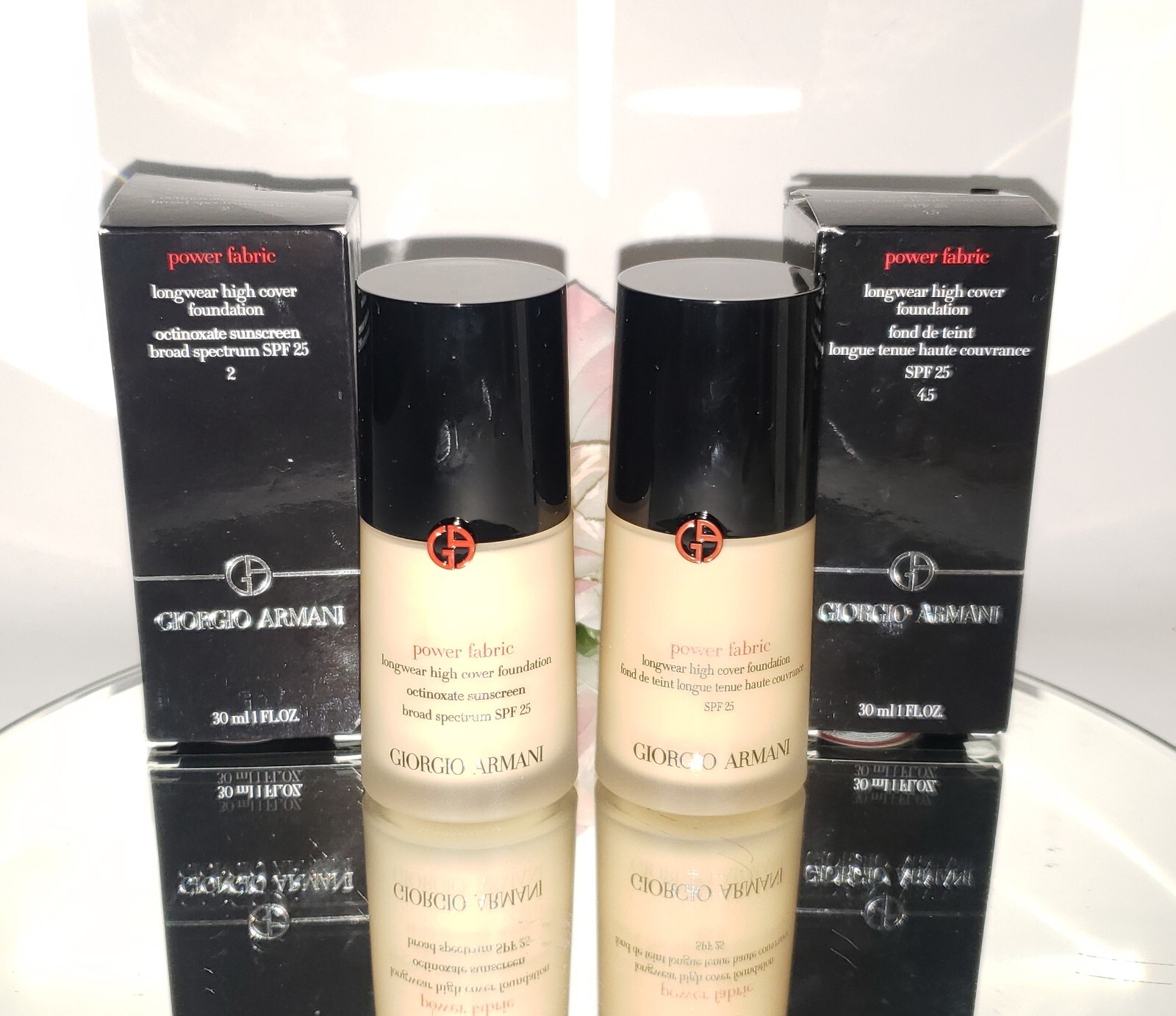 Giorgio Armani Power Fabric Longwear High Cover Foundation SPF 25 1oz YOU PICK