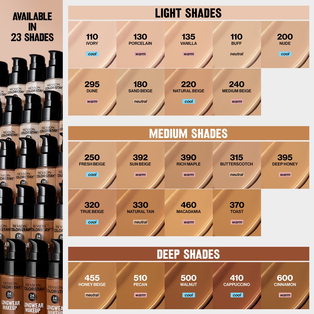(CHOICE OF COLOR) Revlon Colorstay 24Hr Longwear Makeup Normal/Dry Skin Caring