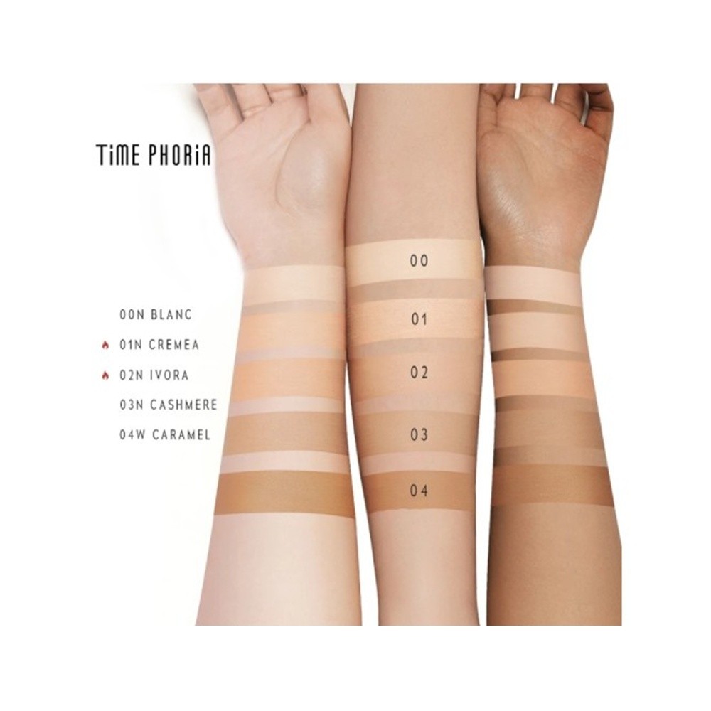 Time Phoria Timeless Lumina Matte Perfection Cushion# 00N Blanc Controls Oil 11g