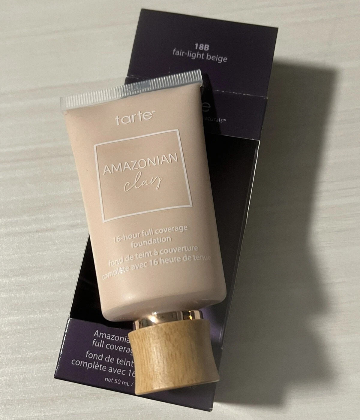 Tarte Amazonian Clay 16 Hour Full Coverage Foundation 18B FAIR LIGHT BEIGE ~ NEW