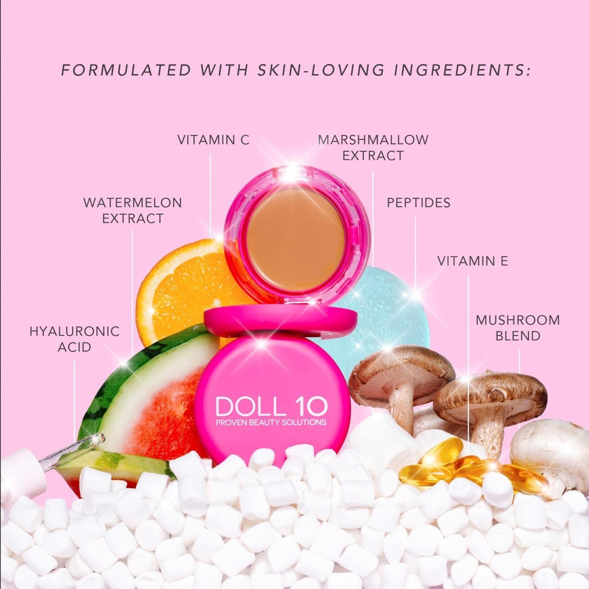 Doll 10 Peptide Bounce Hydrating Serum-Based Balm Foundation Fair Light .5 oz