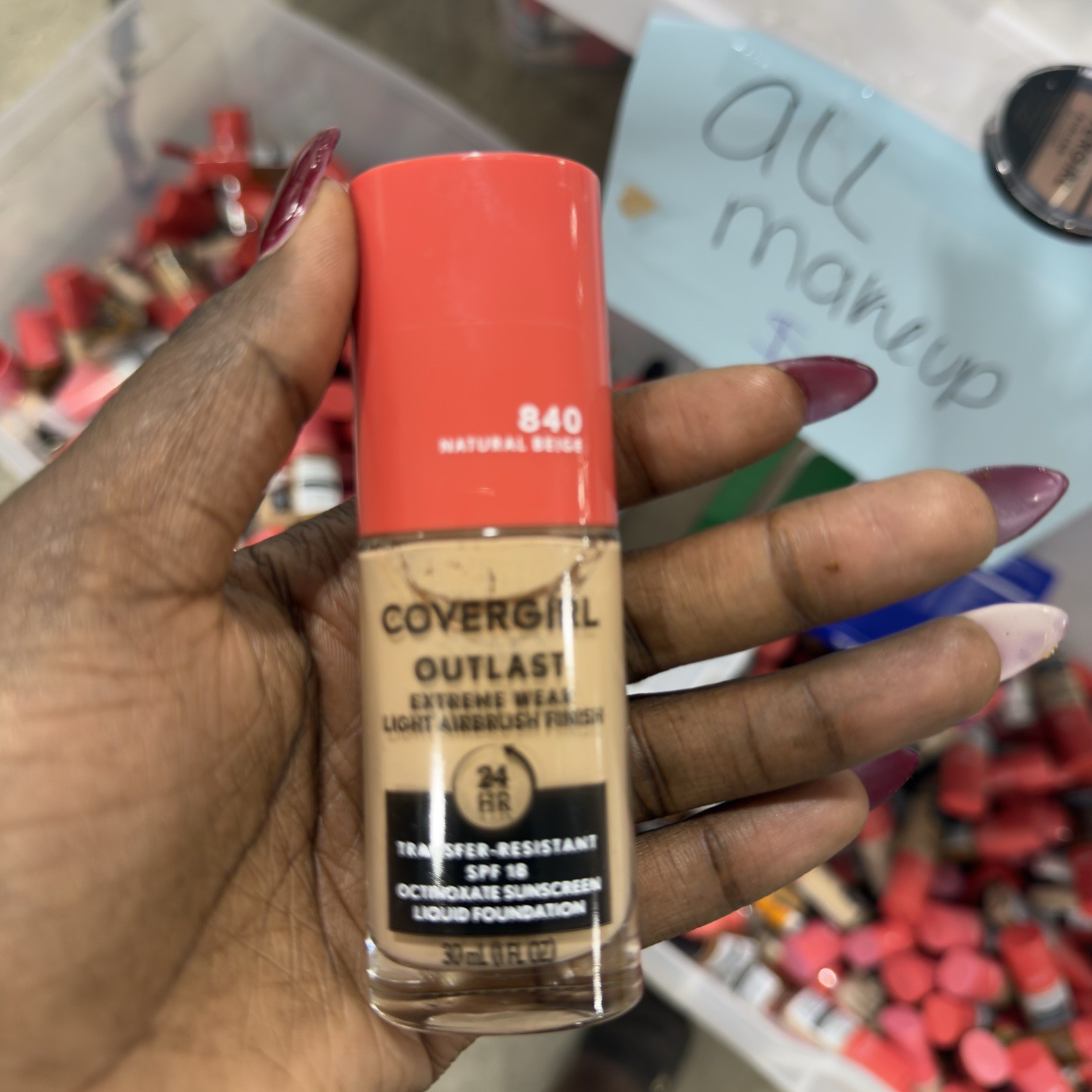 COVERGIRL Outlast Extreme Wear Liquid Foundation SPF 18 Natural Beige/Cap 1oz