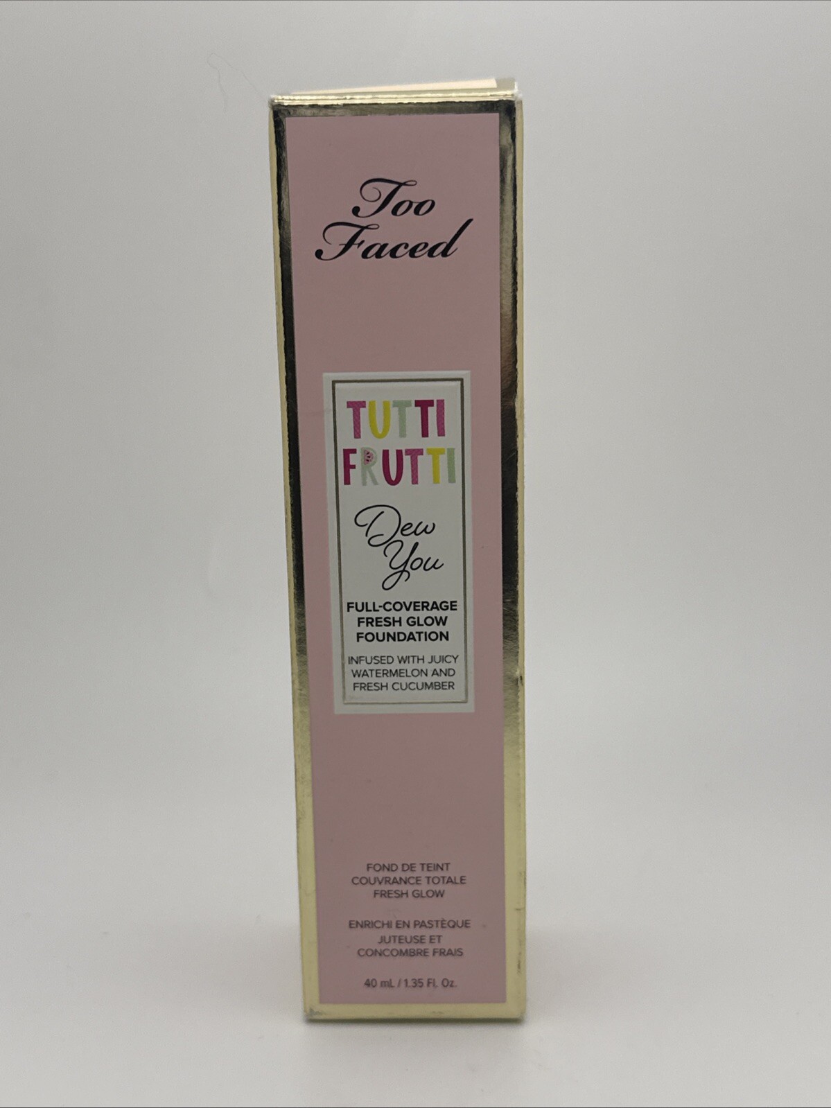 Too Faced Tutti Frutti Dew You Full Coverage Glow Foundation SWAN (A3)