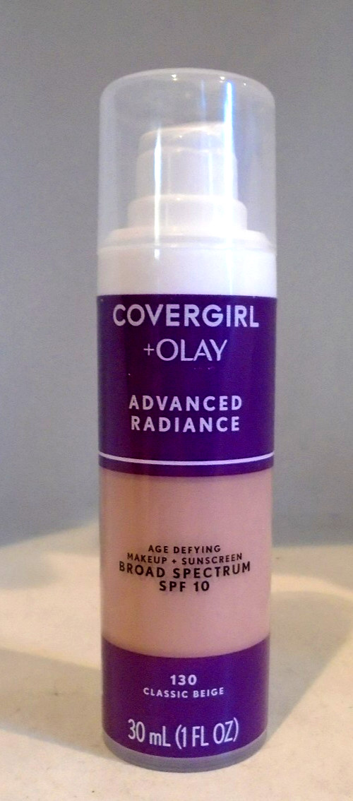 COVERGIRL +OLAY Advanced Radiance Age-Defying 130 Classic Beige SPF 10, 1 FL OZ