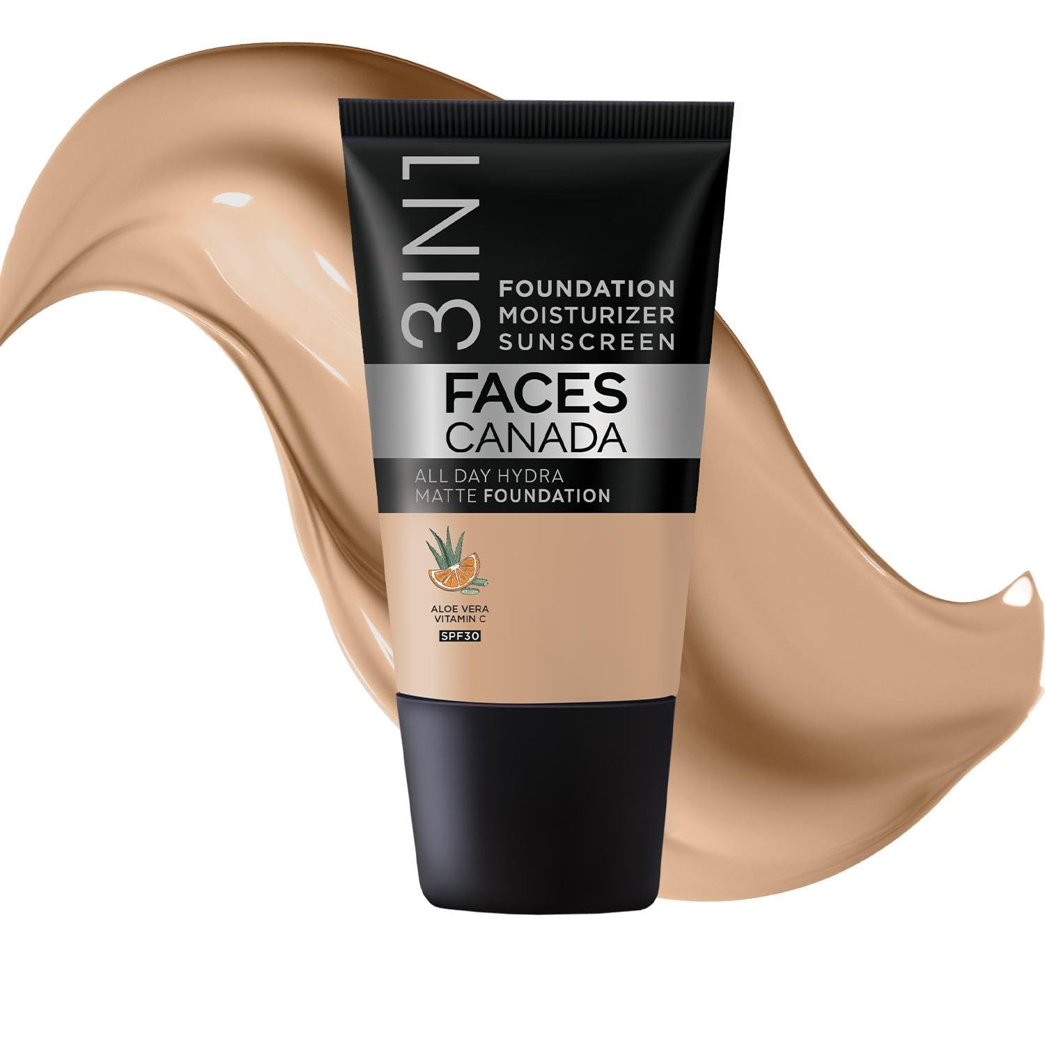 FACES CANADA All Day Hydra Matte Foundation – Mini, Medium Natural (18 ml)