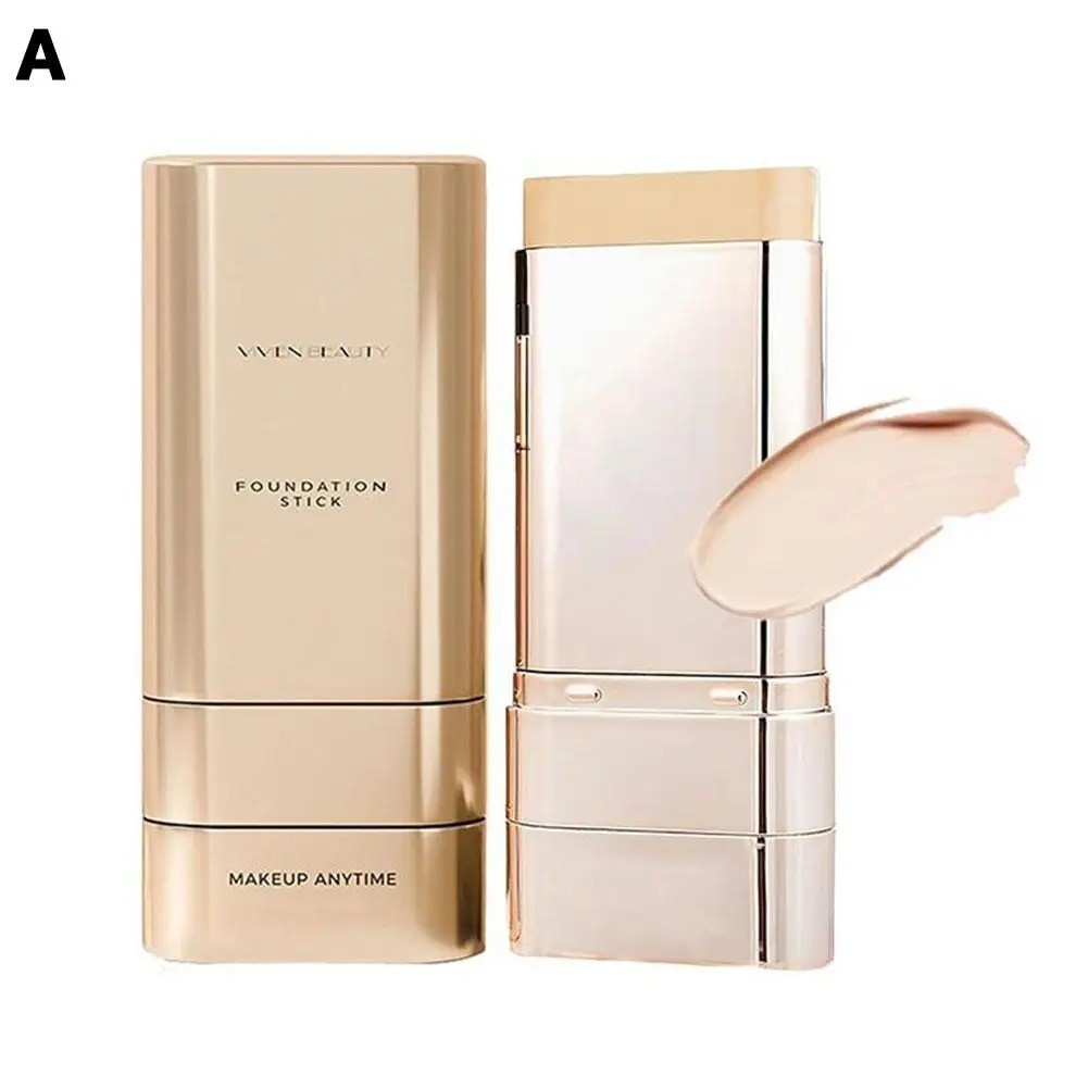 1pc Luminous Dual-Ended Concealer Foundation Stick 3-in-1 Korean Makeup Tool