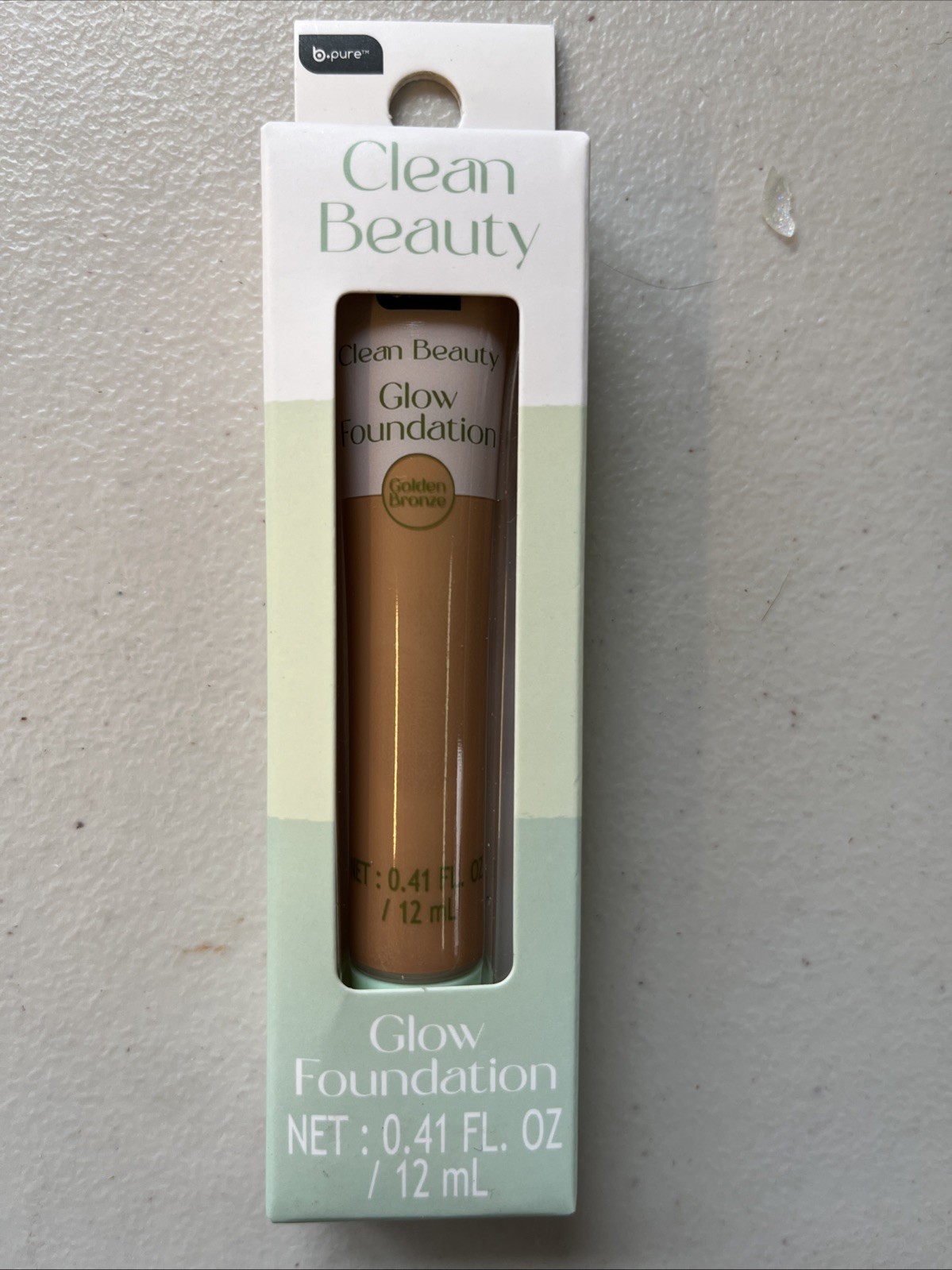 B.pure clean beauty glow foundation in golden bronze NEW