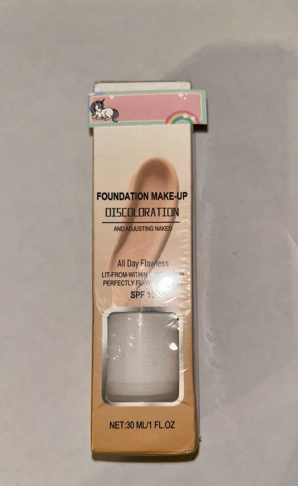 All Day Flawless Foundation Color Matching 1oz SPF 15, New 30ml Discoloration