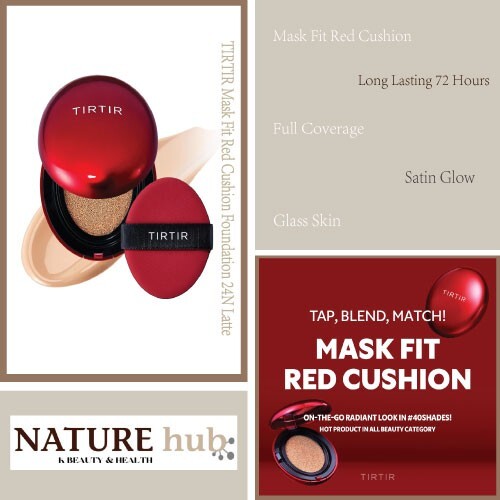 TIRTIR Mask Fit Red Cushion Foundation 24N Latte 0.63 Fl Oz
