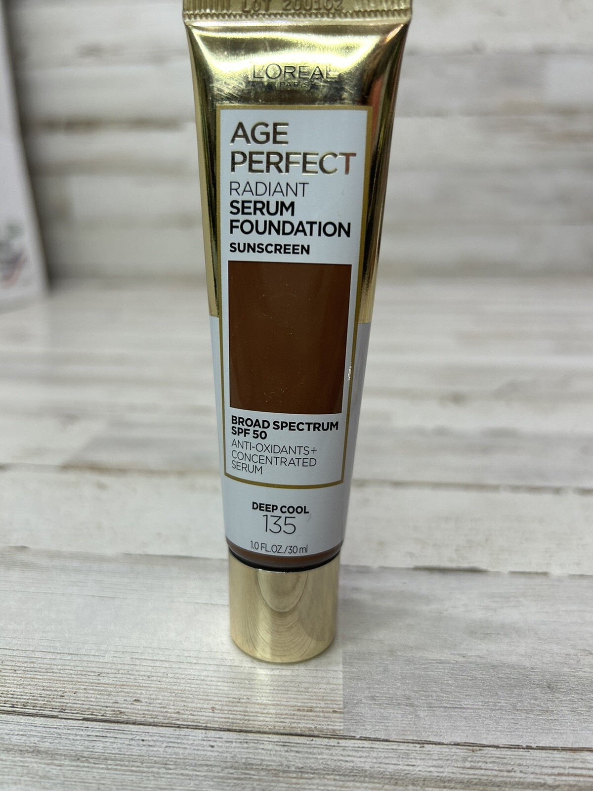 L’Oreal Paris Age Perfect Radiant Serum Foundation with SPF 50 Deep Cool # 135